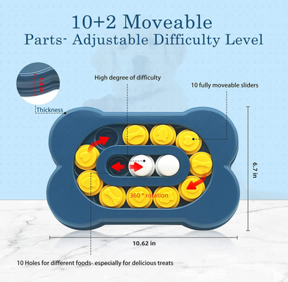 Interactive Dog Puzzle Food Dispenser For IQ Training / Mental Enrichment