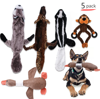 Interactive Stuffed Duck Dog Toy Stuffed Dog Toys For Aggressive Chewers