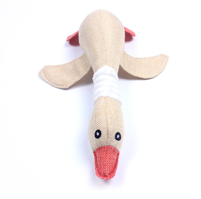 Squeaky Large Stuffed Duck Food Puzzles Dog Toy For Aggressive Chewers