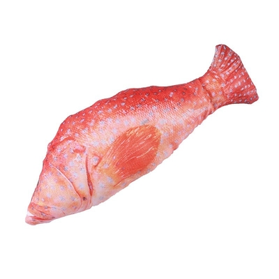 Phonation Fish Funny Cat Toy Oxford Cloth PP Cotton Simulation Bite Resistant