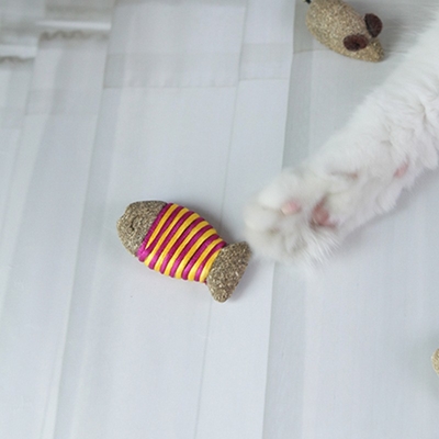 Mint Little Mouse Cat Fat Head Fish Cat Bite Molar Stick Cat Toy