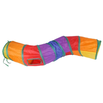 Pet Cat Tunnel Cat Rainbow Three-Way Interactive Cat Toy Drill Bucket Folding Cat Toy