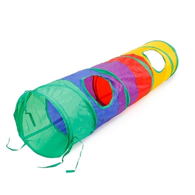 Pet Cat Tunnel Cat Rainbow Three-Way Interactive Cat Toy Drill Bucket Folding Cat Toy