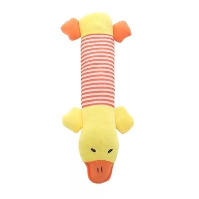 Pet Dog Cat Plush Voice Toy Bite Resistant Teddy Dog Chew Chew Toy