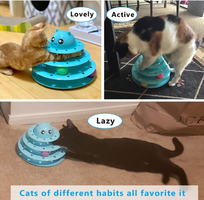 Interactive Cat Toy Roller 3-Level Turntable Amazon Fun Mental Physical Exercise Puzzle