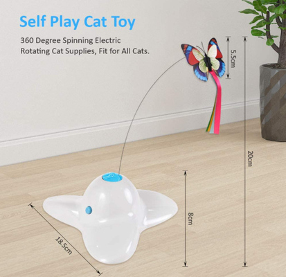Exercise Electric Interactive Butterfly Flutter Rotating Kitten Toys