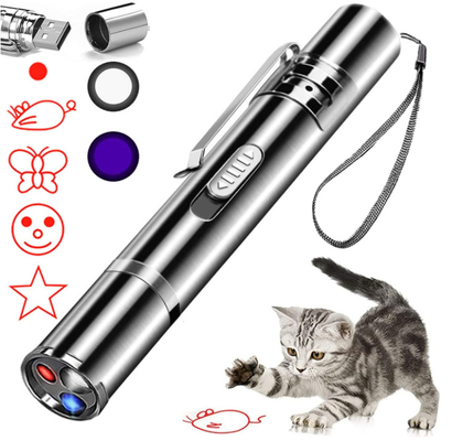 Laser Red LED Light Pointer Cat Toy Electronic Interactive Cat Toys Best Cat Treat Puzzles