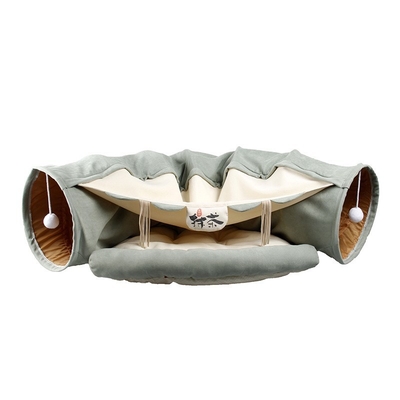 Cat Tunnel Four Seasons Rolling Floor Chinchilla Net Red Toy Cat Products Folding Shell Channel Cat Nest