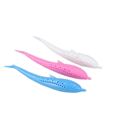 Amazon Popular Cat Mint Silicone Fish Bite Resistant Self Hi Cat Toy Cat Toothbrush Pet Products