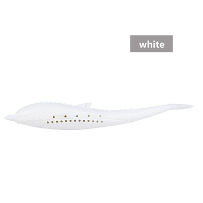 Amazon Popular Cat Mint Silicone Fish Bite Resistant Self Hi Cat Toy Cat Toothbrush Pet Products