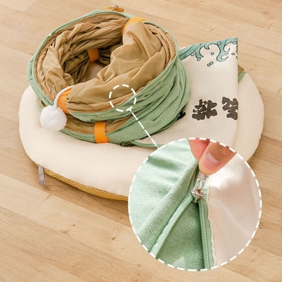 Multifunctional Foldable Cat Tunnel Cat Passage Rolling Floor Chinchilla Nest Cat Spring And Summer Cat Bed