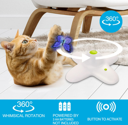 Flutter Bug Interactive Cat Butterfly Toy Two Replacements For Indoor Cats