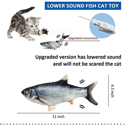 Plush Grass Carp Catnip Imitation Fish Teaser Toy For Pet Cat