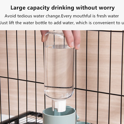 Dog Automatic Feeder Cat Self-Feeding Machine Dog Food Cat Bowl Food Bowl Anti-Overturn Pet Iron Cage Hanging Bowl