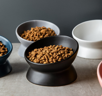 Single Raised Dog Feeder Raised Ceramic Dog Bowls