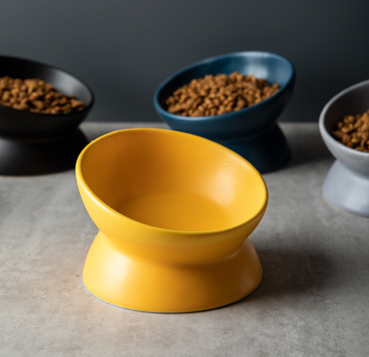 Single Raised Dog Feeder Raised Ceramic Dog Bowls