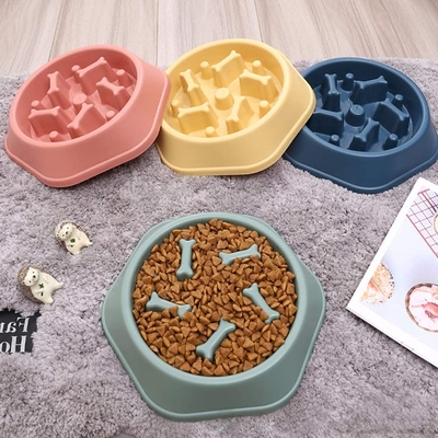 Dog Slow Feeder Bowl For Medium Small Dogs & Puppies To Slow Down Eating