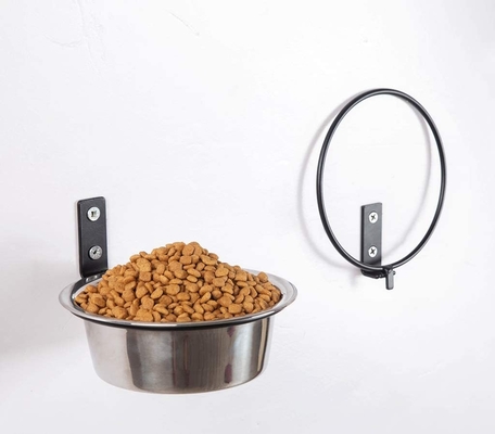Collapsible Wall Mounted Pet Feeder Customized Height