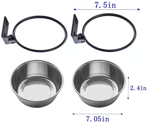 Collapsible Wall Mounted Pet Feeder Customized Height