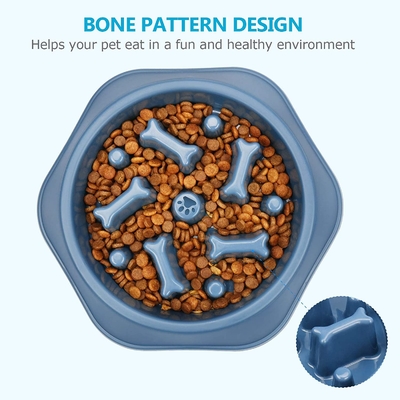Interactive Slow Feeder Bowl Anti Chocking For Small Medium Dogs