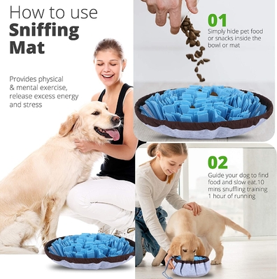 Dog Food Puzzle Feeder Enrichment Pet Foraging Mat For Smell Training