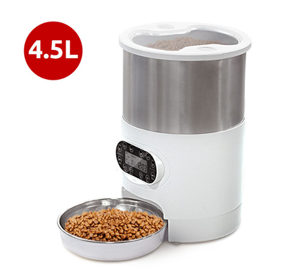 Dog Feeding Stainless Steel Pet Food Dispenser With Two Way Splitter