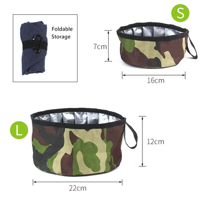Collapsible Portable Dog Water Food Bowls For Medium To Large Dogs