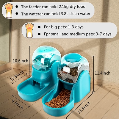 ABS Electronic Dog Feeder Automatic M Size For Water