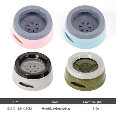 Dog Bowl Dog Water Bowl No-Spill Pet Water Bowl Slow Water Feeder