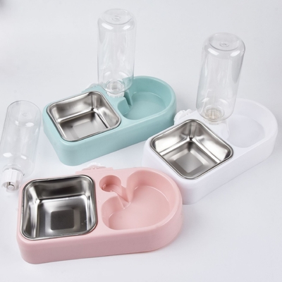 Automatic Water Refill Pet Hanging Bowl Amazon Hanging Automatic Water Refill Dog Cat Double Bowl