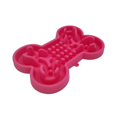 Bone-Shaped Silicone Pet Slow Food Bowl Jungle Bowl Dog Bowl Puppies Slow Food And Prevent Choking
