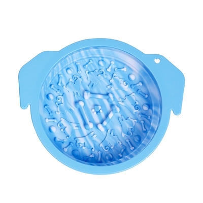 Outdoor Portable Folding Bowl Sucker Licking Pad Slow Food Bowl Dog Basin Silicone Pet Bowl Dog Bowl