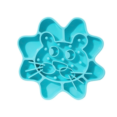 Cat Bowl Dog Bowl Slow Food Bowl Anti-Choking Silicone Pet Bowl Cat Bowl Anti-Overturning Anti-Splash Food Bowl