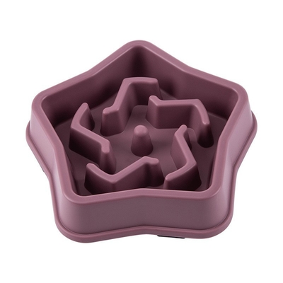 New Color Pet Bowl Dog Bowl Bottom Non-Slip Plastic Labyrinth Pet Anti-Choking Slow Food Bowl Slow Feeding Basin