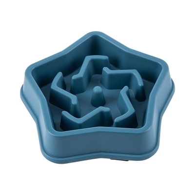 New Color Pet Bowl Dog Bowl Bottom Non-Slip Plastic Labyrinth Pet Anti-Choking Slow Food Bowl Slow Feeding Basin