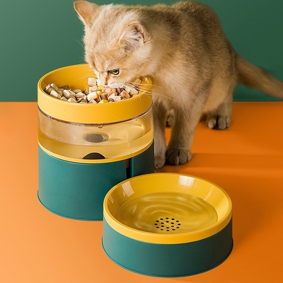 Dog Bowl Automatic Feeder Pet Bowl Heightening Neck Protection Water Dispenser Cat Bowl