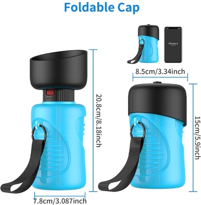 2 in 1 Foldable Travel Walking Pet Water Bottle for Dogs