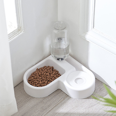 2 In 1 Automatic Water Dispenser Detachable Dog Food And Water Bowl Set