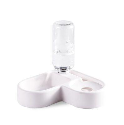 2 In 1 Automatic Water Dispenser Detachable Dog Food And Water Bowl Set