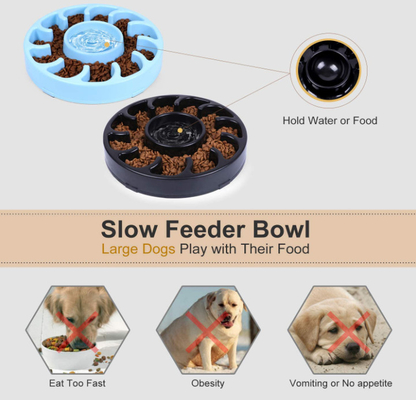 Interactive Slow Dog Bowl for Large Dogs