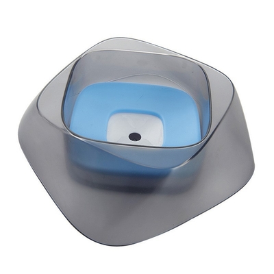 New Creative Pet Bowl Diamond-Shaped Design Plastic Cat Bowl Large Dog Buoyancy Bowl