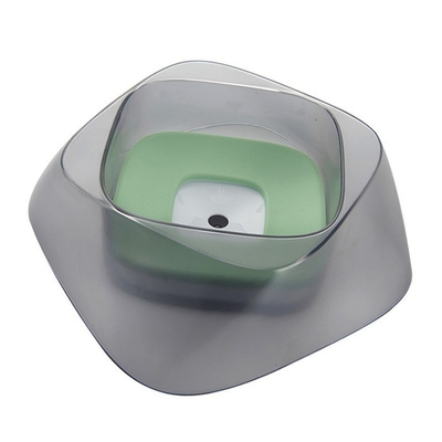 New Creative Pet Bowl Diamond-Shaped Design Plastic Cat Bowl Large Dog Buoyancy Bowl