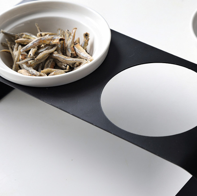 Elevated Ceramic Dog Cat Bowls for Food and Water