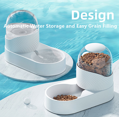 Pet Feeder and Waterer Cat Dog Gravity Food Bowl Set