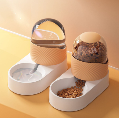 Pet Feeder and Waterer Cat Dog Gravity Food Bowl Set