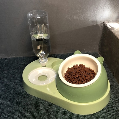 Cat Bowl Ceramic Bowl Protects Cervical Vertebrae Automatic Drinking Oblique Mouth Cat Bowl Against Overturning