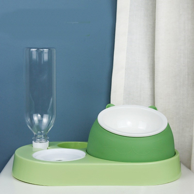 Cat Bowl Ceramic Bowl Protects Cervical Vertebrae Automatic Drinking Oblique Mouth Cat Bowl Against Overturning