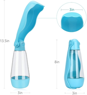 ABS Portable Pet Water Dispenser Feeder Container With Drinking Cup Bowl Outdoor Hiking