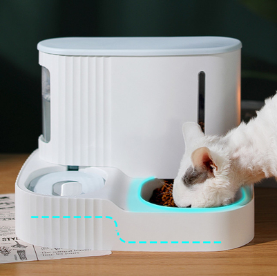 ABS Slow Automatic Cat Feeder And Water Dispenser