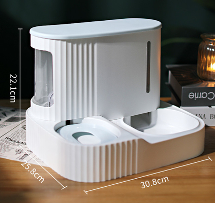 ABS Slow Automatic Cat Feeder And Water Dispenser